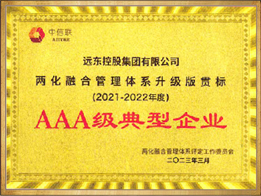 兩化融合管理體系升級(jí)版貫標(biāo)AAA級(jí)典型企業(yè)